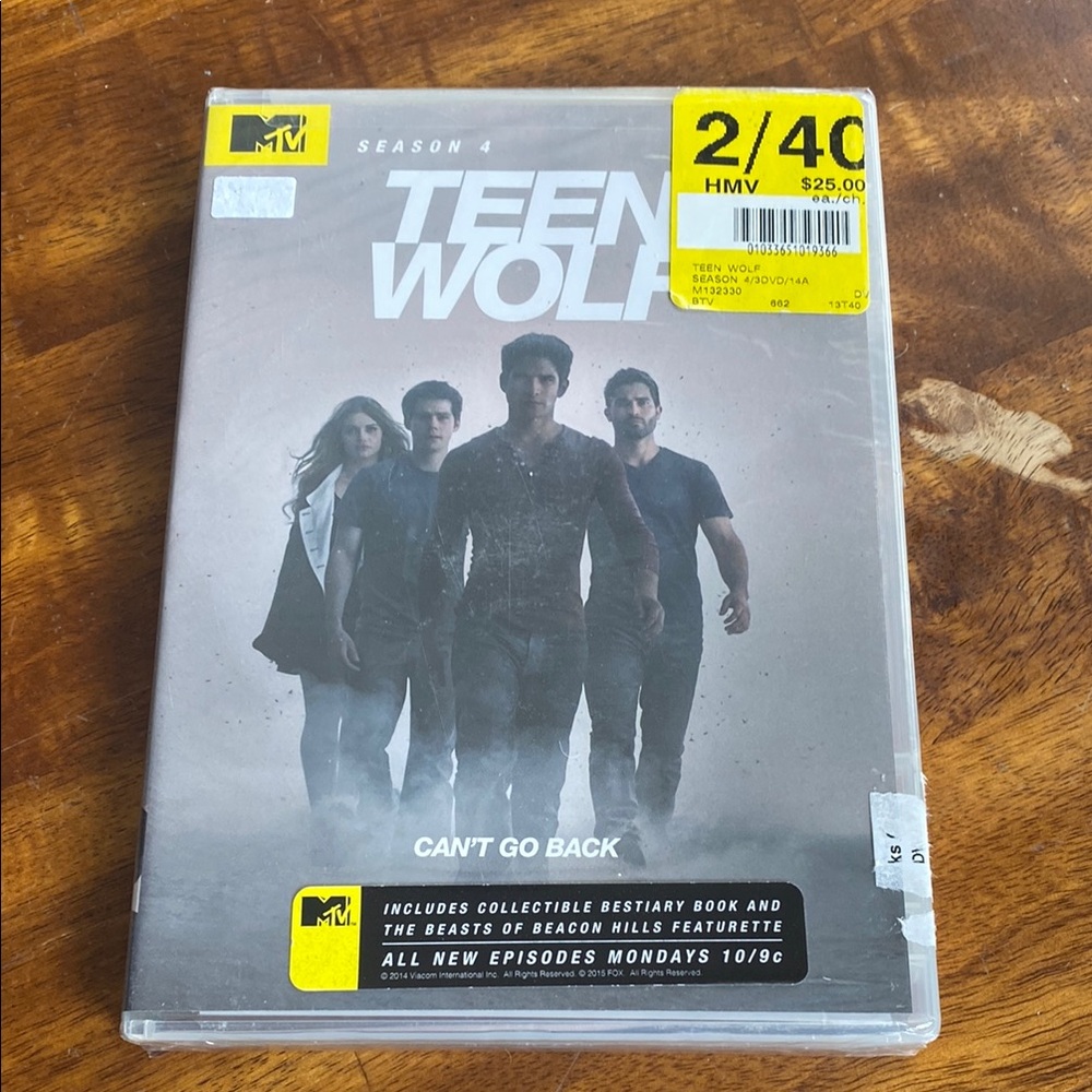 MTV Teen Wolf Season 4 DVD - Gray Cover